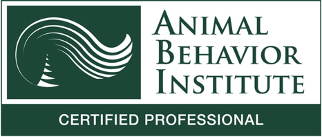animal behavior institude certified professional badge