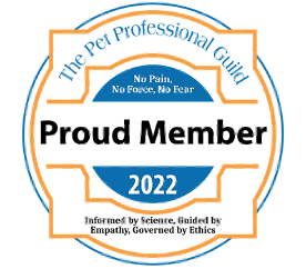 proud member the pet professioinal guild badge